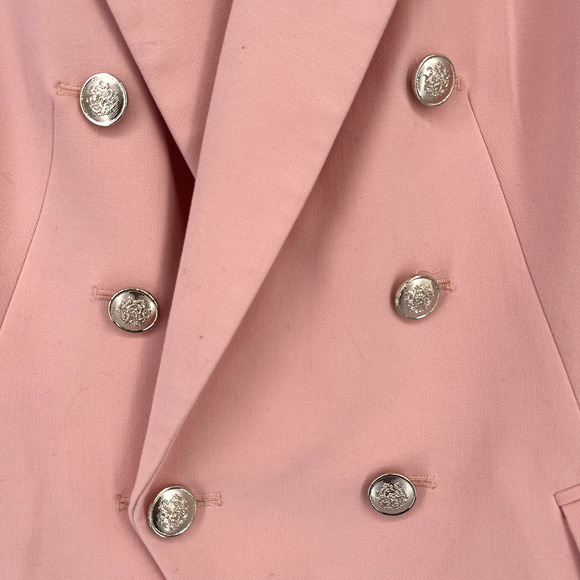 White House Black Market Double-Breasted Sleeveless Blazer in Dusty Rose - Picture 3 of 6